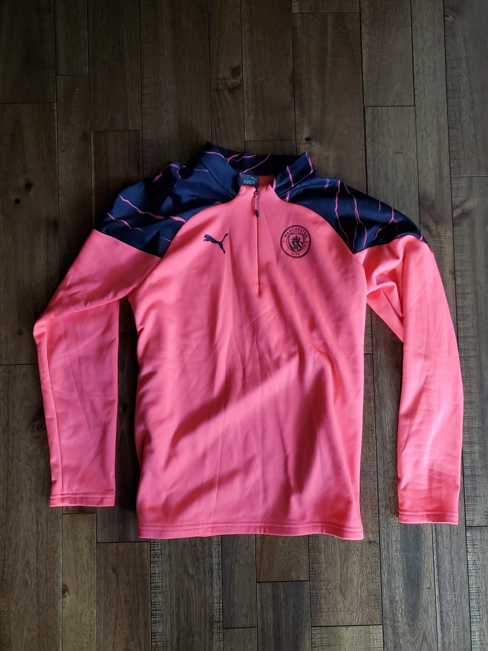 Puma Coral-Pink Manchester City Training Top